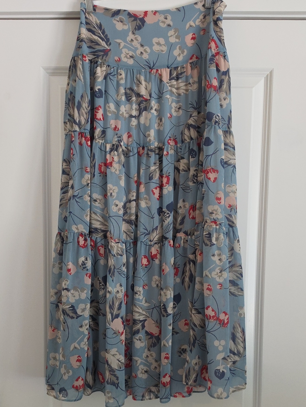Lauren Ralph Lauren Floral Georgette Peasant Skirt Women's Size 0